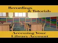 Accessing Your Library Account