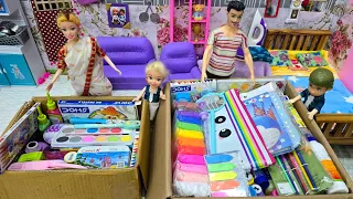 new stationery things open barbie girl purchasing new stationery things barbie show videos tamil