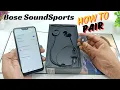How to Pair BOSE SoundSports wireless Bluetooth earphone