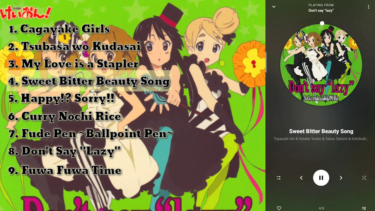 K-ON! Song Compilation - Full Song Version - Part 1