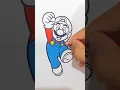 coloring page Happy Super Mario