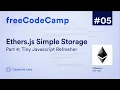 Tiny Javascript Refresher Ultimate Web3 Solidity Javascript Course Lesson 5 Pt 4