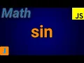 JavaScript Math sin