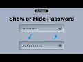 Add a Password Toggle with HTML CSS JS Secure Stylish Form Tutorial MZCode01
