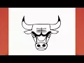 HOW TO DRAW THE CHICAGO BULLS LOGO