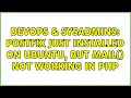 DevOps SysAdmins postfix just installed on ubuntu but mail not working in php