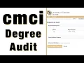CMCI Degree Audit Explained