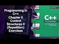 Programming in C Chapter 5 Control Structures II Repetition Exercises 5-28 to 5-33