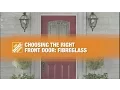Choosing the Right Front Door Fibreglass