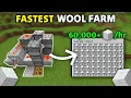 FASTEST Wool Farm In Minecraft Bedrock 1 0