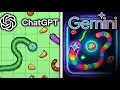 ChatGPT vs Gemini make Slither io from Scratch