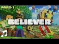 Download Lagu 🎶[AMV] Imagine Dragons - Believer 🎶 BEES FIGHT (Minecraft Animation) | PART 2