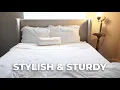 Baxton Studio Brooklyn Queen Size Platform Bed How it looks in our guest room