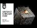 Blender3D 3 3 - Abstract Circuit Cube Geometry Nodes using the Shortest Edge Path Node