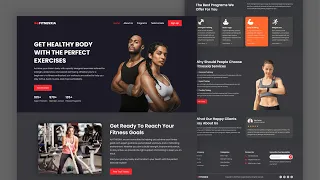 Design A Gym Website Using HTML and CSS Responsive Landing Page HTML CSS