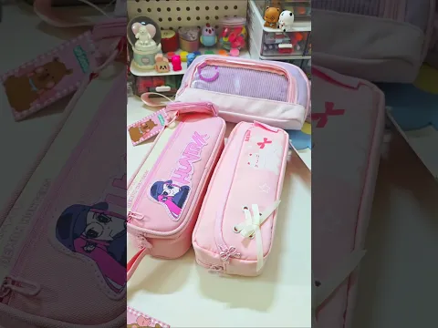 Beautiful new pencil pouches unboxing 👝 ✨️💕 #cute #asmr #stationery #shorts #youtubeshorts