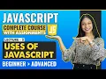 2 Uses of JavaScript Javascript tutorial for beginners Javascript full course