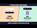 Python One-Liner Assign Print Multiple Variables the Right Way