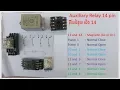 How to use Auxiliary relay 14 pin