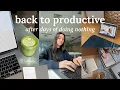study vlog attempting to be productive again