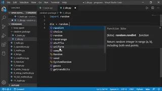 2 Randomly Roll a Dice Game - Python tutorials