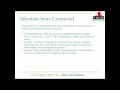 Store command and selenium variable