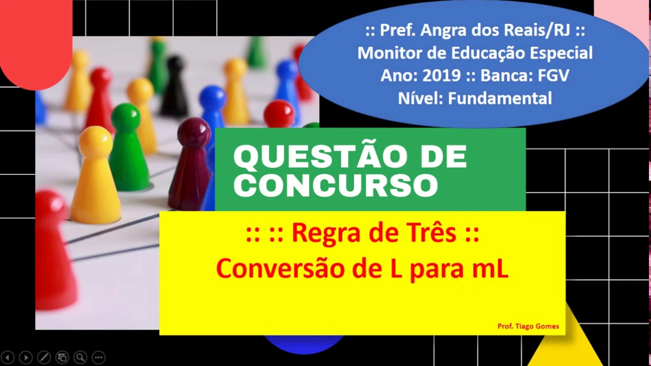 Concurso #Prefeitura de Angra dos Reis RJ  #FGV 2019 Prova de Matemática Q26