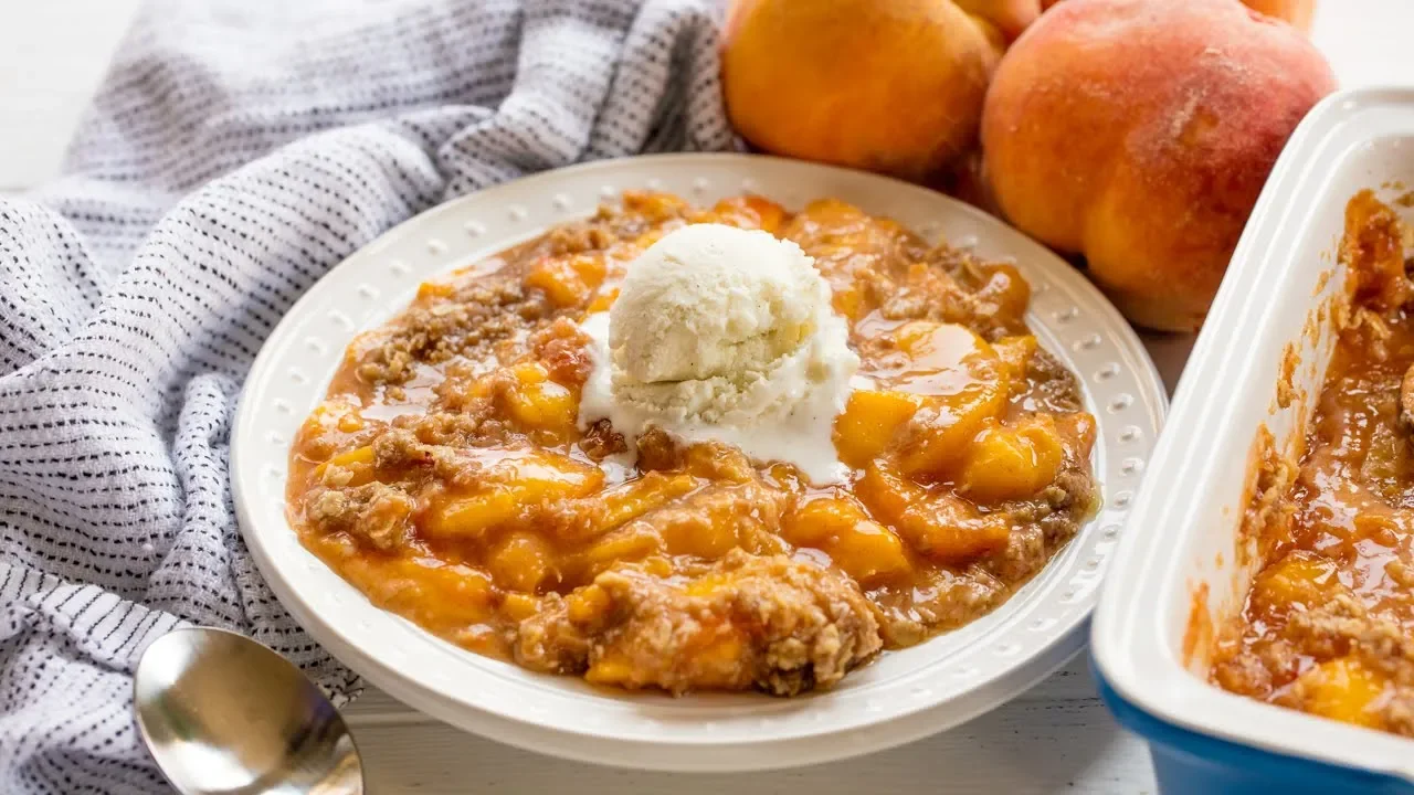 How to Make The Best Ever Peach Crisp   The Stay At Home Chef