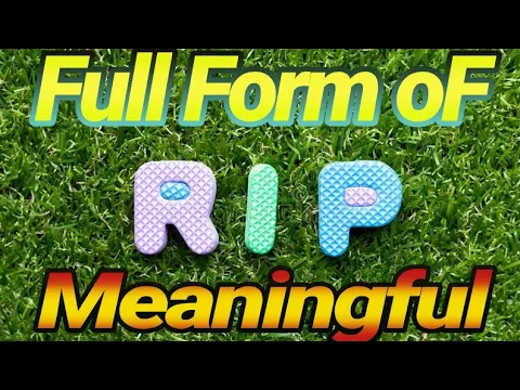 Download MP3 Rip Meaning in English and tamil | Rip Full Form in Tamil | RIP full form and meaning in tamil