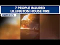 Seven people hospitalized after Lillington house fire