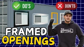 How To Frame Openings On Shipping Containers DIY Method
