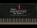 ショパン 前奏曲 第4番 Op.28-4 - ピアノ
