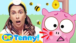 [NEW✨] OUCH, I have a bee sting! 🐝 | Hospital Play | Nursery Rhyme & Kids Song | Hey Tenny!