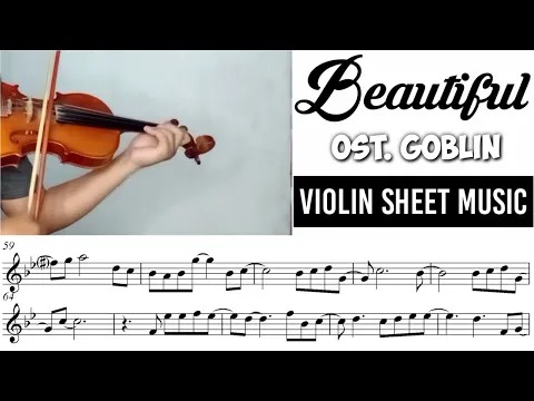 Download MP3 Free Sheet || Beautiful Life - Ost. Goblin || Violin Sheet Music