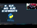 Learning Python How To Use If Elif and Else Statements