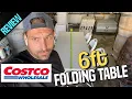 Costco Lifetime 6ft Folding Table Review Measurements How Many People Fit A 6ft Table - Elite Home