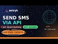 Transactional SMS API Tutorial 2026 Send SMS Worldwide with 10 Free Credits No Verification