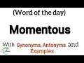 meaning of Momentous in hindi meaning of Momentous