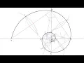 How to draw a logarithmic spiral