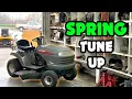 Craftsman Riding Mower LT1000 Spring Tune Up Change etc