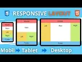 Responsive Flexbox Layout Page in 3 Minutes Flexbox Tutorial