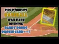 Barry Bonds ROOKIE MORE 1987 Donruss wax pack opening