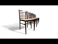 Set of 6 Dining Chair in Rosewood Caning Att to Joaquim Tenreiro 1960s - Lot 220