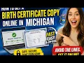 How to get a birth certificate copy online in Michigan