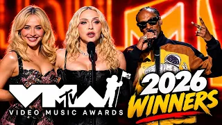 MTV VMAs 2026 Winners: Snoop Dogg Hosts, Madonna Dominates & Taylor Makes History!