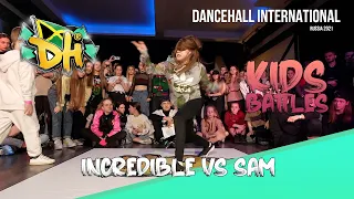 dancehall international 2021 kids battle final incredible vs sam win 