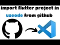 How to Import Flutter Project In VScode From Github