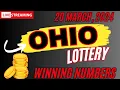 Ohio Midday Lottery Results For - 20 Mar 2024