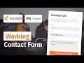 Build A Working Contact Form with Email JS Quick Tutorial