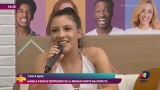 Canta+: Kamila Ferraz representou a região Norte de SC na disputa